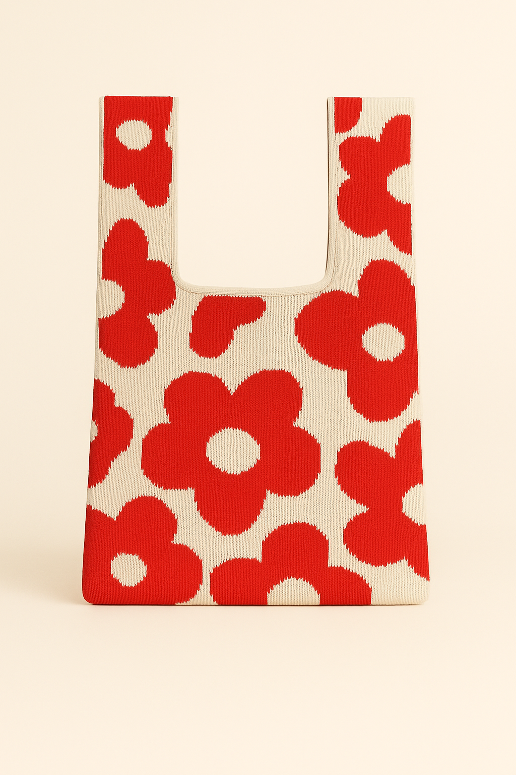 Retro Petal - knitted bag