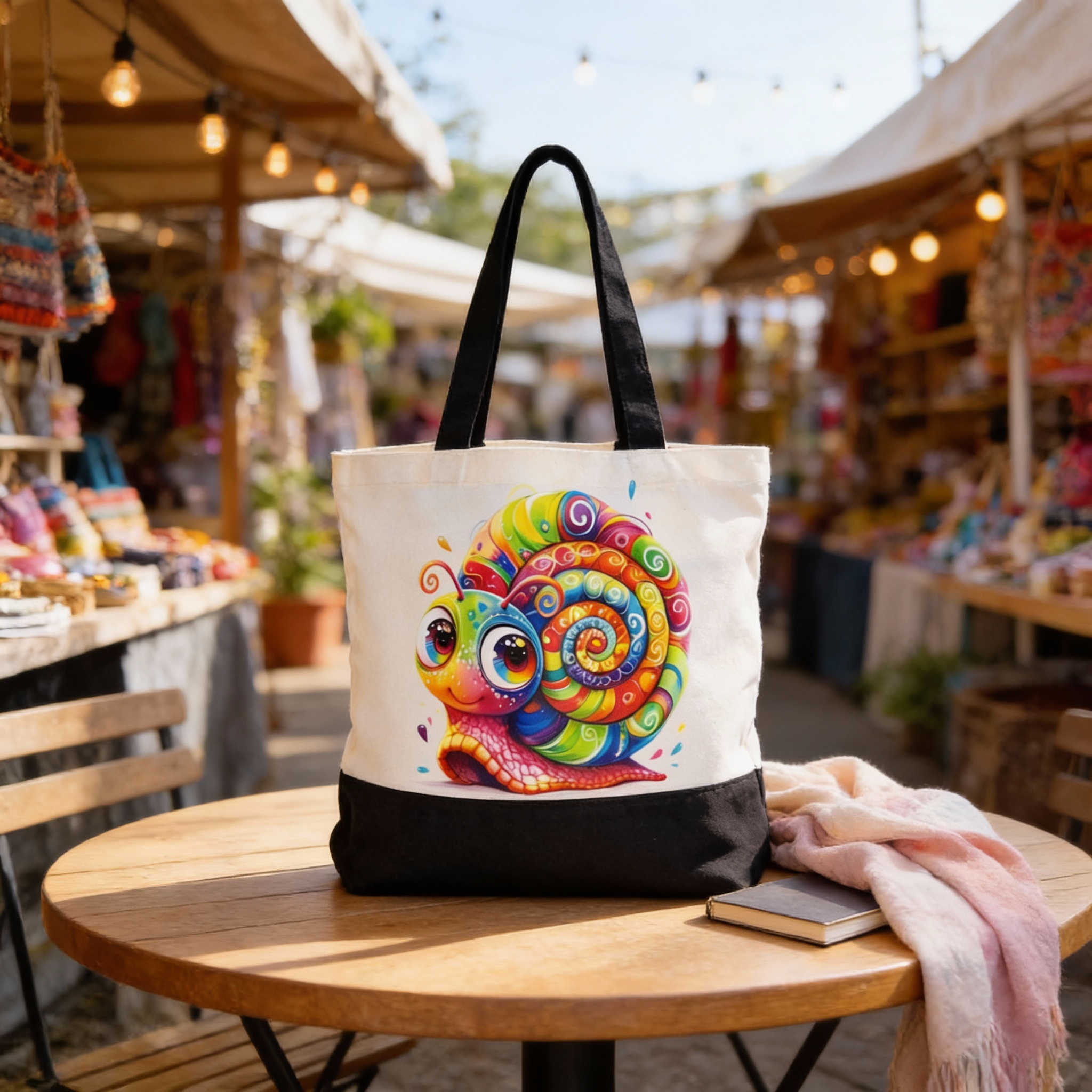 Hand Printed Tote Bag